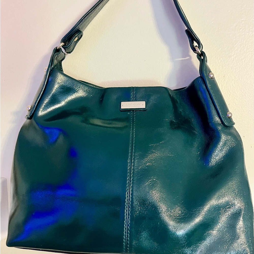 Kate Spade Dark Green Leather Shoulder Bag